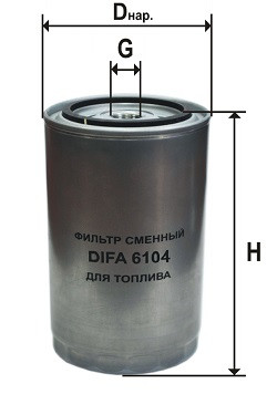 DIFA 6104 - топливный фильтр